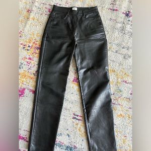 Aritzia Wilfred Melina Leather Pants